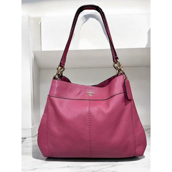 Coach F28997 Lexy Pebble Leather Shoulder Bag - Picture 1 of 11